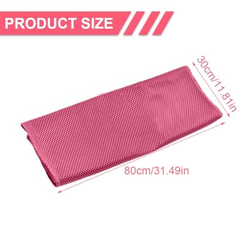 LuLiyLdJ Rouge Serviette Rafraichissante, Serviette de Refroidissement en Microfibre, Cooling Towel pour Fitness Gym Yoga
