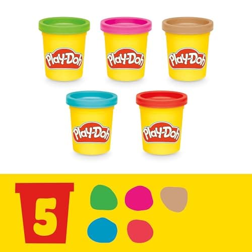 Play-Doh Coffret Le Cabinet Vétérinaire, Mallette Transportable avec Chien, 10 Outils et 5 Pots de Pâte à Modeler Atoxique, Jouet Créatif pour Enfants dès 3 Ans