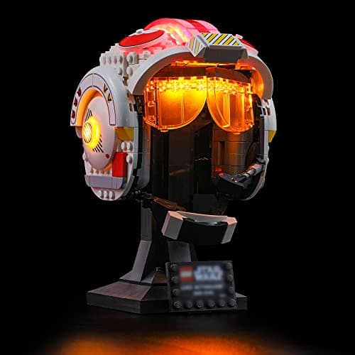 BRIKSMAX Kit d’éclairage à LED pour Lego Le Casque Red Five de Luke Skywalker - Compatible with Lego 75327 Blocs de Construction Modèle- Pas inclure l’Ensemble Lego