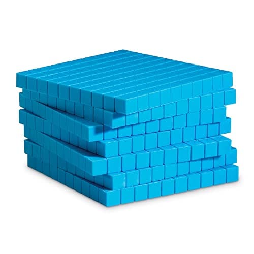 Learning Resources Plaques de base 10 en plastique rainuré (jeu de 10)