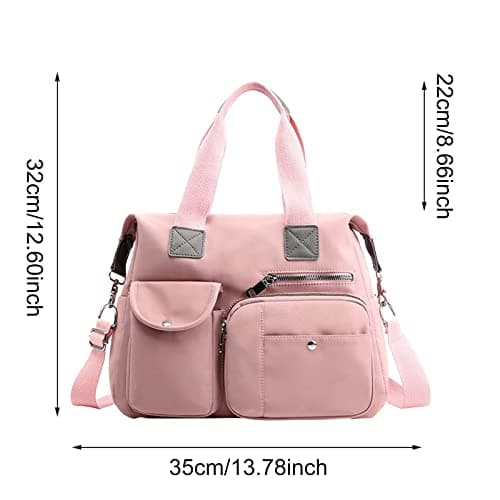 Sac Ordinateur Sac AsacocheOrdinateur Femme Sac à main pour femme sac à bandoulière Poignée supérieure Sac à main Grande capacité avec bretelles Convient Sac àsacocheDe Petit Sac (Orange, One Size)
