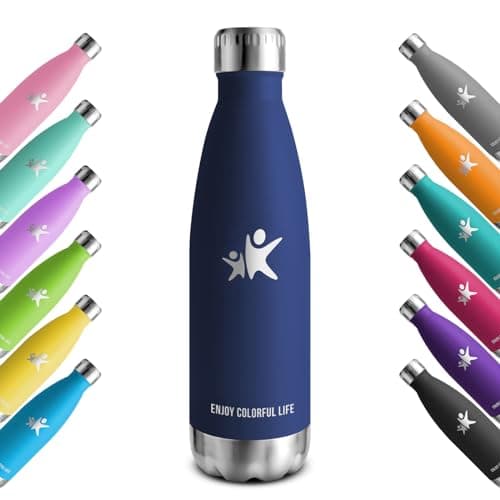 KollyKolla Gourde Isotherme 750ml, Gourde Inox sans BPA, Bouteille d'eau Reutilisable, Etanche, Isolation Double Paroi, Bouteille Isotherme Acier Inoxydable, pour Enfant, Adulte, Sport, École, Bureau