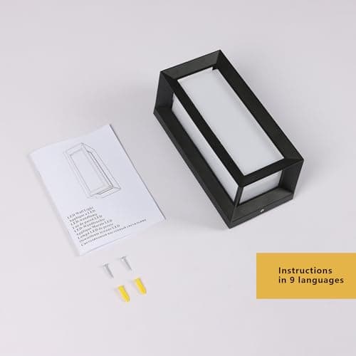 Tealight Applique Murale LED Exterieur/Interieur, 18W Applique Exterieure IP65 Etanche, 6500K Blanc Froid Lampe Murale Modernes en Aluminium pour Jardin, Terrasse, Patio, Couloir, Chambre