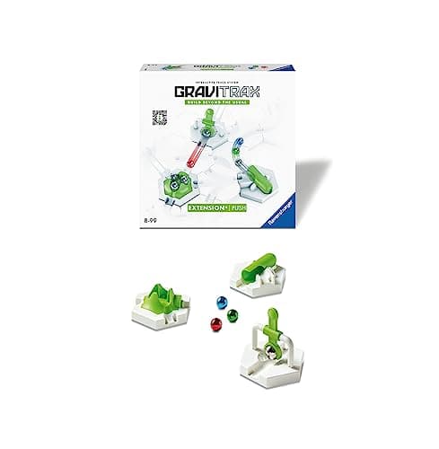 Ravensburger - GraviTrax - Extension Push - Marteau, TipTube, Volcan - Circuit de billes - Jeu de construction créatif - Parcours de billes à construir - Dès 8 ans - Version française - 22438