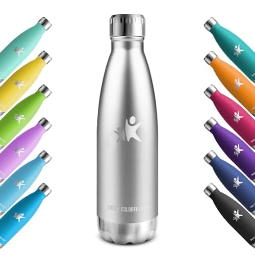 KollyKolla Gourde Isotherme 750ml, Gourde Inox, Isolation Double Paroi, Bouteille d'eau Reutilisable, sans BPA, Etanche, Bouteille Isotherme Acier Inoxydable, pour Enfant, Adulte, Sport, École, Bureau