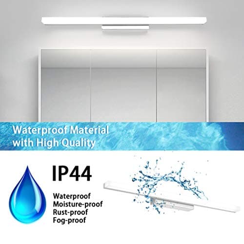Klighten Lampe Miroir LED salle de Bains 14W 60cm, IP44 Lumiere Salle de Bain Miroir Moderne, Applique Murale Salle de Bain, 110-240V, 910 Lumen, Blanc Froid 6000K