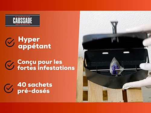CAUSSADE Raticide Canadien - Forte Infestation - Appât Prêt à l'Emploi 40 Pieces CARPT400