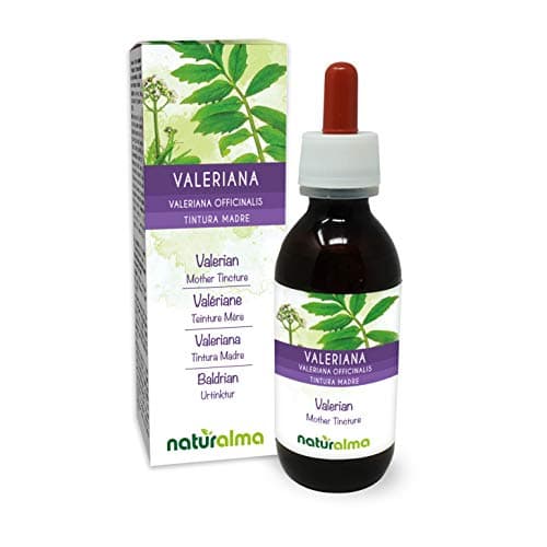 Valériane (Valeriana officinalis) racines Teinture Mère sans alcool Naturalma - Extrait liquide gouttes 120 ml - Complément alimentaire - Végétalien ou végan