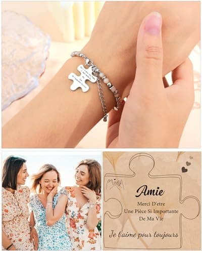 CheersLife Cadeau Meilleure Amie Femme, Cadeau Amie, Cadeau Femme Idee Cadeau Meilleure Amie, Femme Cadeau pour Une Amie Cadeau pour Sa Meilleure Amie Cadeau Anniversaire Amie Cadeau Noel Amie