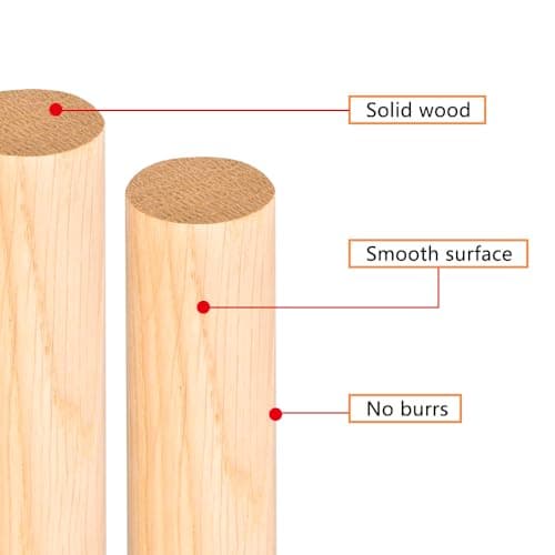 100 Pièces Batonnet en Bois 30cm, Baguette Bois, Bâtons en Bois Ronds, Baton Bois, Bâtonnets de Bois, Bâtons de Bricolage, Bâton Bois Rond Naturel, Bâtonnets pour DIY Artisanat Modélisme Construction