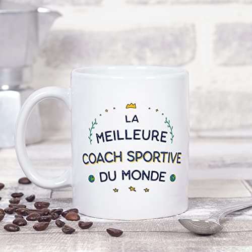 Mugffins Tasses pour COACH SPORTIVE - En Français - Cadeau original pour COACH SPORTIVE femme - Meilleur du Monde - 11 oz / 330 ml