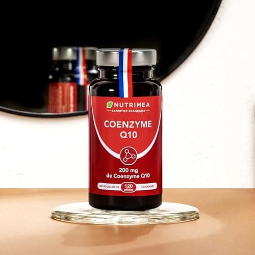COENZYME Q10 - Puissant Antioxydant Naturel - Protecteur Anti-Age - Énergie Cellulaire - Absorption Maximale - Forme la Plus Stable - 120 Gélules Vegan - Nutrimea - Fabriqué en France