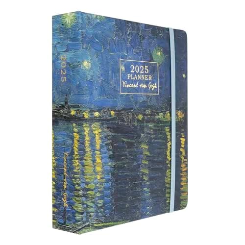 Kokonote - Agenda Annuel Semainier 2025 Scolaire, Van Gogh | Agenda Spirale, Planner 2025