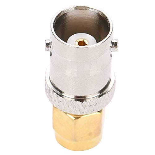 Diyeeni 5pcs SMA mâle vers BNC Femelle Adaptateur coaxial, RF Adaptateur coaxial coaxial, SMA to BNC Male Female Coax Connector (Tout en cuivre)