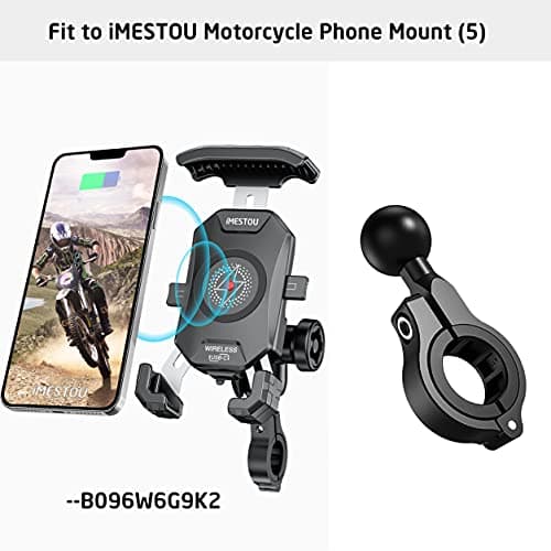 Aluminium 1" Ball Base 360° Rotation for 22mm-32mm styr universelt egnet til RAM/iMESTOU Bike Phone Mount Med 1 tommer kugleudtag