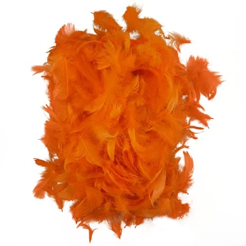 Netuno 150 plumes décoratives oranges foncées 10g plumes duveteuses plumes d'oiseaux plumes naturelles pour loisirs créatifs DIY bricolage décorations de fêtes attrape-rêves fabrication de masques