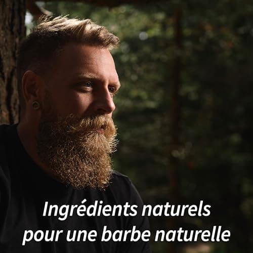 Huile barbe Hommes Mr Bear Family - Citron - Entretient la barbe - Huile pour pousse de la barbe hydratante à l’huile de Jojoba & d’Argan - Huile à barbe Hommes - Soin barbe hydratant Homme 30 ml