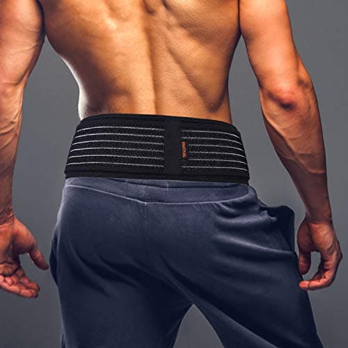 Thx4COPPER Ceinture Lombaire, Ceinture Sacro-iliaque Réglable, pour Support de Pelvienne, Soulage le bas du dos,Soutien pour Sciatique, Stabilise du Lombaire, Femme et Homme- M