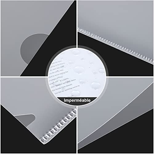 MIVIDE 90pcs Chemise Plastiques A4 Transparente, Dossier Pochette Document Plastique, Sous Chemise Plastique a4 pour Ranger et Classer Papiers, Documents (31 x 22cm)