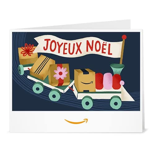 Carte cadeau Amazon.fr - Imprimer - Joyeux Noël (Petit train)