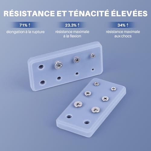 ELEGOO Résine ABS Like 3.0, Beige 1000g, Résine d'Imprimante 3D Photopolymérisation UV 405 nm pour Impression 3D LCD/DLP, avec Résistance et Ténacité Améliorées, Haute Précision, Faible Viscosité