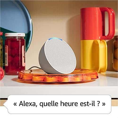 Echo Pop (Nouvelle génération) | Enceinte connectée Bluetooth et Wi-Fi compacte au son riche, avec Alexa | Anthracite