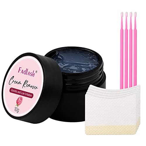 FADLASH Crème Remover Cils Extension Depose Extension Cils 10g Dissolvant Pour Extension Retirer Extension Cils Crème Démaquillante Dissolvante Irritante Pour Les Peaux Sensibles (Rose)