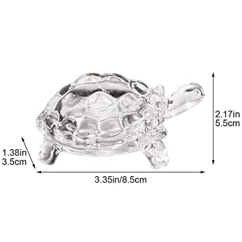 Tortue Feng Shui chinoise, 1 pièce, statue de tortue en cristal, ornement Feng Shui chanceux, cadeau de fortune.