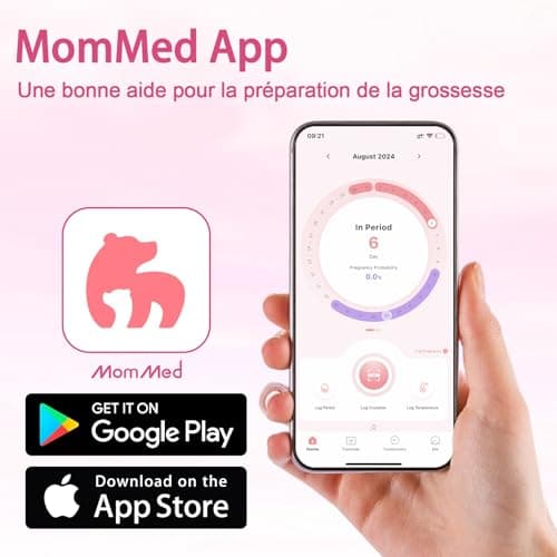 MOMMED Test de Grossesse, 5 X emballés individuellement HCG Test, sensibilité HCG de 25 mIU(25 Ng/L), Pregnancy Test, Détection rapide en 3 minutes