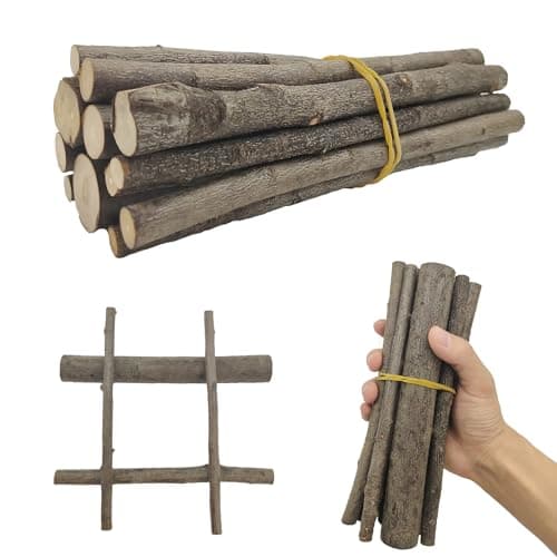 ZAHD 14 Pièces Branches de Bois Flotté Naturel Bâtons Rustique Pièces Artisanat Bois Bricolage Bâtonnet Rond en Bois pour Loisir Flotté Bois Morceaux Pour Bricolage Artisanat Accessoires Photo Projets