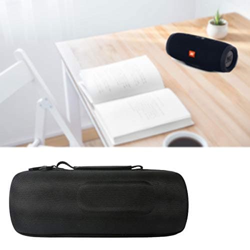 co2CREA Dur Étui de Voyage Rigide Housse Cas pour JBL Charge 4 / JBL Charge 5 Enceinte Bluetooth Portable(boîte Seule)(Noir)