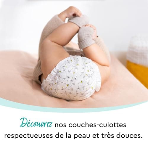 Couches LILLYDOO douces pour la peau, taille 1 (2-5 kg), Lot de 4 paquets (112 couches)