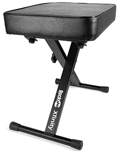 Rockjam Banc de clavier Premium RockJam rembourré réglable ou tabouret de piano numérique