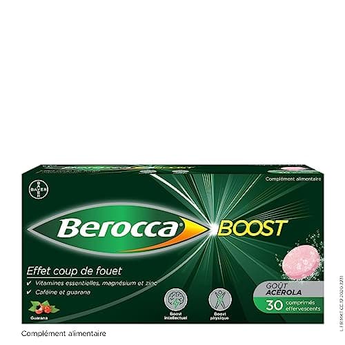 Berocca® Energie Orange + Berocca® Boost Guarana Caféine - Multivitamines - Aide à réduire la fatigue - Vitamine C, B et Minéraux - 30 + 45 comprimés Effervescents NE PAS ASSOCIER