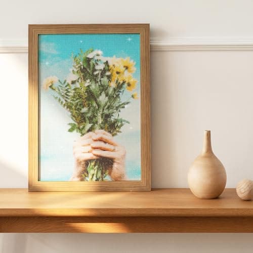 Yihariye Diamond Painting Personnalisé Kit Pour Adultes,Personnalisable 5D Peinture Diamant Votre Propre Photo,Décoration Intérieur Créatif Cadeau,Carré/Rond Diamant, Différentes Tailles