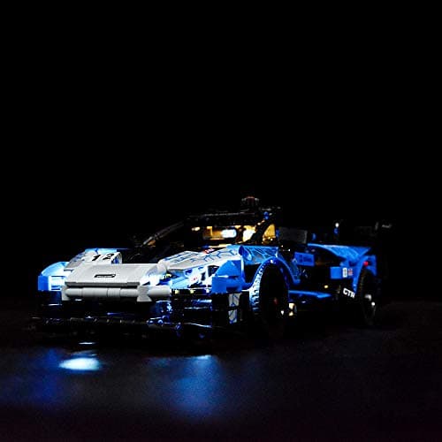 ZHLY Kit d'éclairage LED Compatible avec Lego 42123 Technic McLaren Senna GTR LED Lumière Kit 42123 (Building Blocks Modèle Non Incluse) (Version classique)