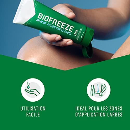Biofreeze - Lot de 3 Tubes Gel Action par le Froid - Soulage les douleurs musculaires et articulaires - 3 x 118ml