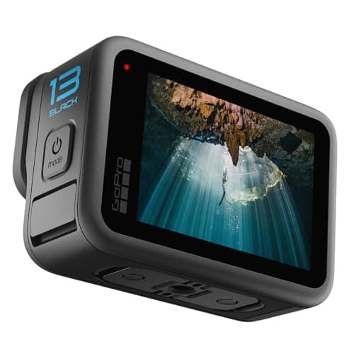 GoPro HERO13 Black - Caméra d'action étanche avec vidéo 5.3K60, Photo 27MP + compatibilité avec Les objectifs de la série HB