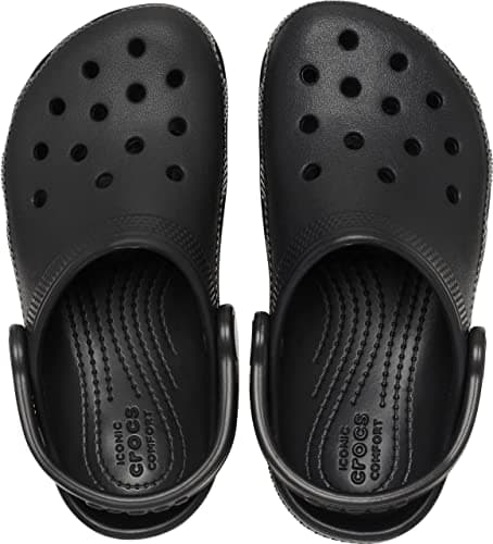 Crocs Unisexe Enfant Classic Clog T Sabots, Black, 25/26 EU