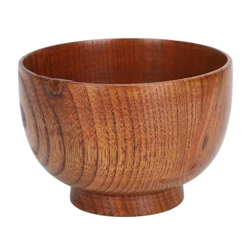 Sonew Bol de Rasage en Bois, Tasse de Savon à Large Bouche, Bol de Crème Moussante pour Barbe, Outil de Nettoyage du Visage pour Hommes et Pères