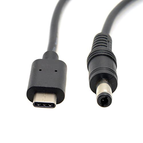 Cablecc Câble d'extension USB 3.1 type C USB-C vers DC 5,5 2,5 mm pour Air Pro 20 cm