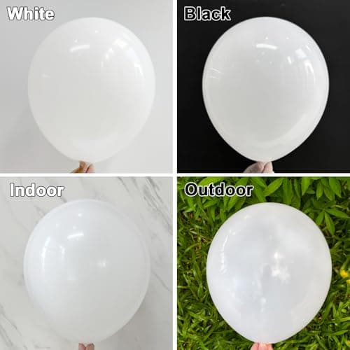 Unisun Ballons Blancs, 50 Pièces 12 Pouces Ballons Blancs Mats, Ballons Blancs Pour Garçons Filles Fête d'Anniversaire Nuptiale Mariage Enterrement Jeune Nouvel An Décorations Remise Des Diplômes