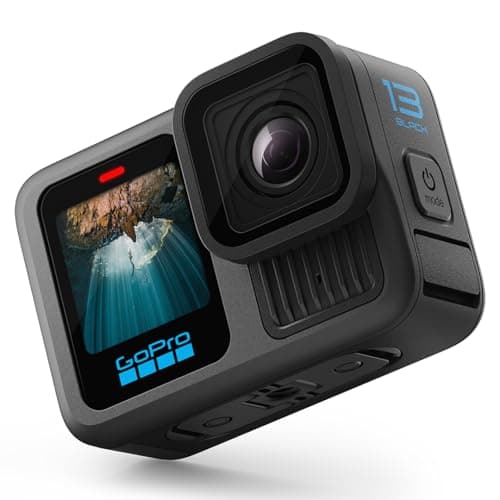 GoPro HERO13 Black - Caméra d'action étanche avec vidéo 5.3K60, Photo 27MP + compatibilité avec Les objectifs de la série HB
