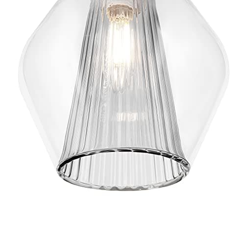 MAYTONI DECORATIVE LIGHTING Lampe moderne à suspension, métal et double verre, couleur Or, Abat-jour Gris, pour 1 x E14 (non incl.)