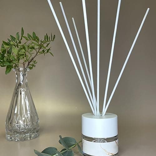 ACYDSR 100 Pièces Bâtons de Diffuseur de Roseaux, 30cm Diffuseur Parfum Bâtons, Batonnets Diffuseur, Parfum Bâtons de Diffuseur d'Arôme en Fibre, pour dans Maison Bureau Hôtel Spa (30cm x 3mm)