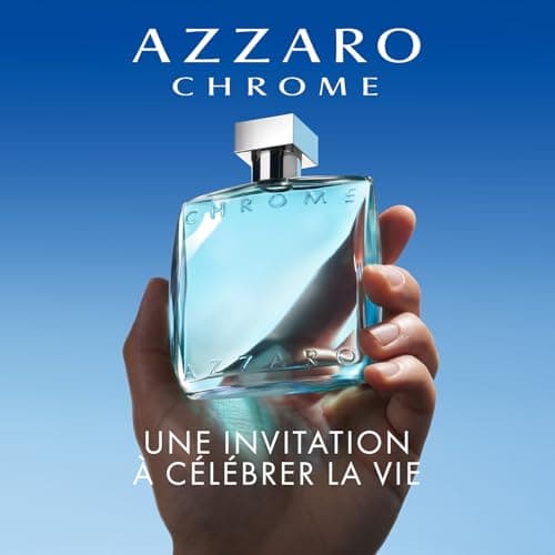 Azzaro Chrome, Eau de Toilette en Spray Vaporisateur pour Homme, Parfum Frais aux Notes d'Agrumes, 50 ml