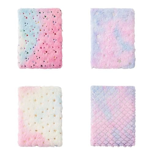 XANHOY Lot de 2 blocs-notes en peluche A 4 blocs-notes pour carnet de notes de voyage pour étudiant