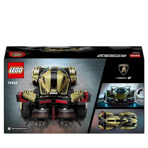 LEGO Speed Champions Lamborghini Lambo V12 Vision GT Super Car - Réplique de Véhicule Jouet - Modèle à Construire - Cadeau pour Enfants Garçons et Filles de 10 Ans et Plus et Fans de Jeux Vidéo 76923