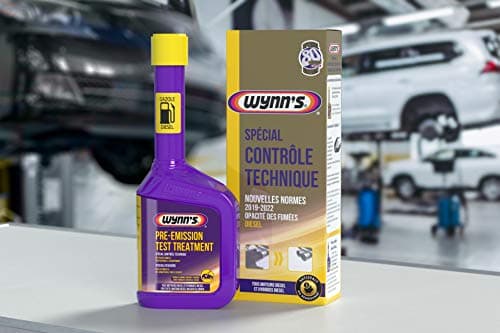 Wynn's Additif Contrôle Technique Diesel - Nettoyant Injecteurs - 325 ML | Réduit les Fumées Noires - Nettoie les Injecteurs Diesel - Aide à Préparer le Véhicule au Contrôle Technique