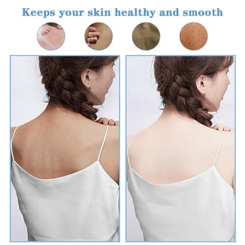 Demarsen 3Pcs Gant Exfoliant Corps, Gant Gommage Corps en Viscose Naturelle pour Visage et Corps, Sangle Lave Dos Silicone, Extra-Long à Double Face, Brosse Dos Douche pour Hommes et Femmes